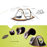 2-3 Person Waterproof Double-Layered Throw Tent
