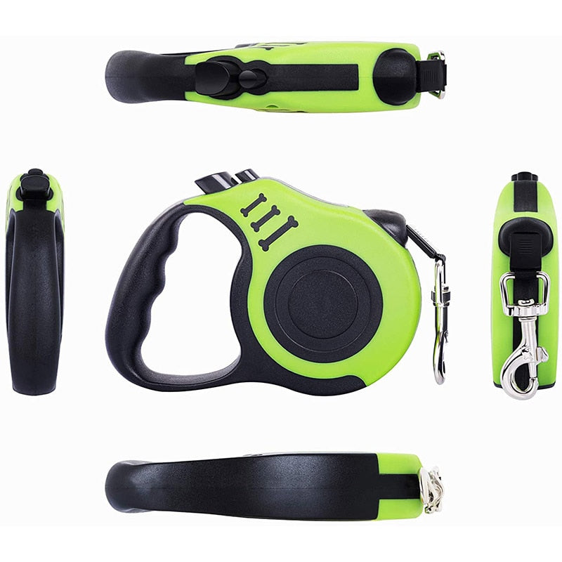 Durable and Retractable Pet Leashes, Various Sizes