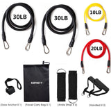 10LB-120LB Set of Resistance Bands for Workout/Fitness