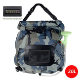 20L Outdoor Camping/Hiking Solar Shower Bag with Hose and Switcheable Shower Head