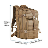 Rugged, Waterproof Military Tactical Backpack