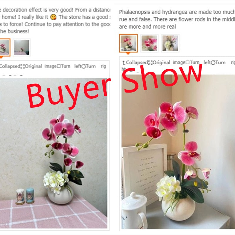 Mother's Day-Orchid Flower Decor with Vase