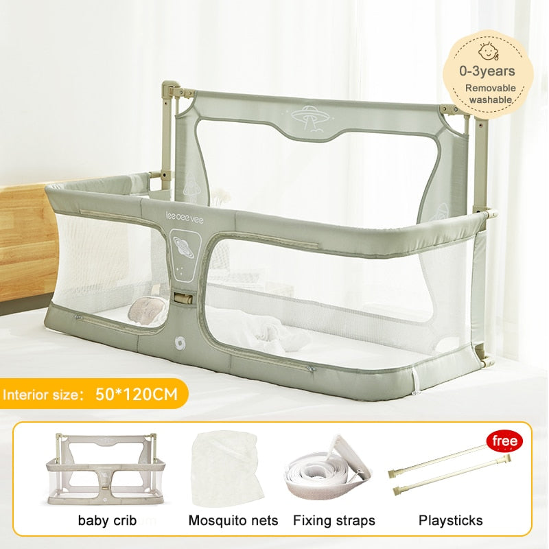 Lightweight and Easy to Install Baby Bedside Crib