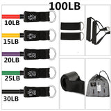 10LB-120LB Set of Resistance Bands for Workout/Fitness