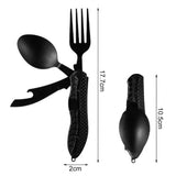 4 in I Collapsible Cutlery/Travel Utensil for Camping/Hiking/Survival