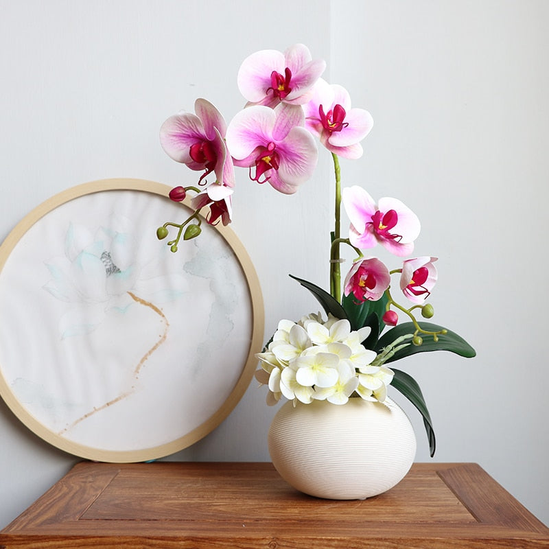 Mother's Day-Orchid Flower Decor with Vase