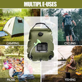 20L Outdoor Camping/Hiking Solar Shower Bag with Hose and Switcheable Shower Head