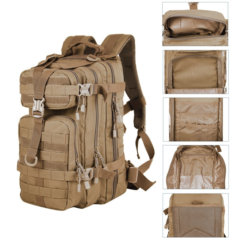 Rugged, Waterproof Military Tactical Backpack