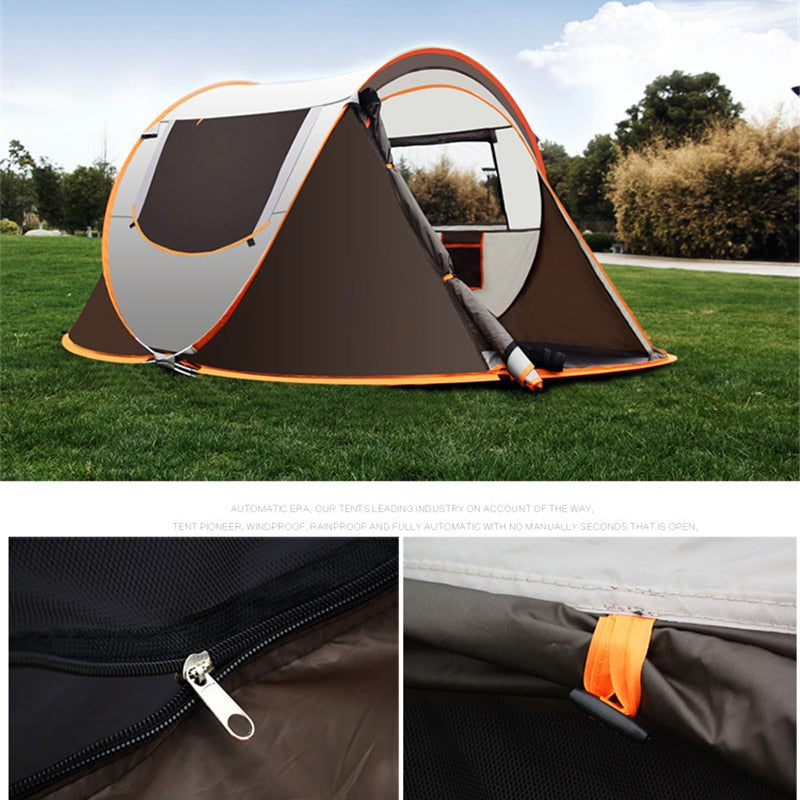 2-3 Person Waterproof Double-Layered Throw Tent