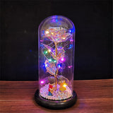 Valentine's Day-Encased Rose with LED light-Various Colors