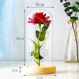 Valentine's Day-Encased Rose with LED light-Various Colors