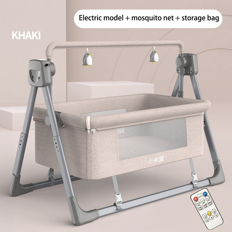 Portable and Multi-Functional Infant Electric Cradle Bed