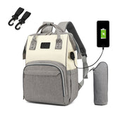 Large Multi-Funtional Travel Diaper Bag-Waterproof with USB charger