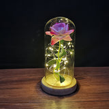 Valentine's Day-Encased Rose with LED light-Various Colors