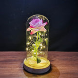 Valentine's Day-Encased Rose with LED light-Various Colors