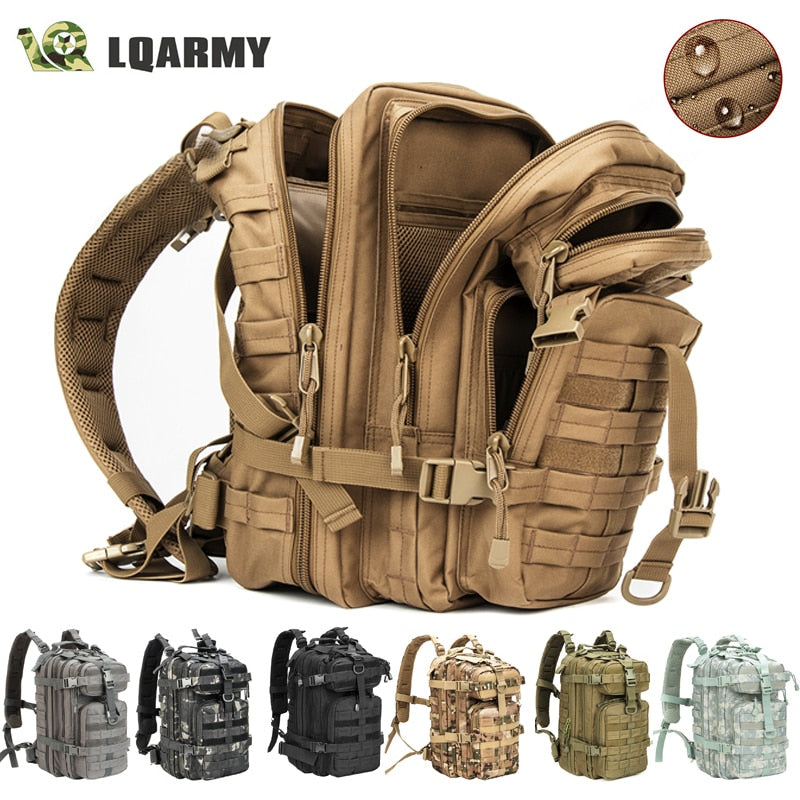 Rugged, Waterproof Military Tactical Backpack