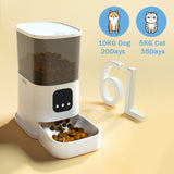 6L Automatic Pet Feeder. App Controlled with Camera and Voice Interaction