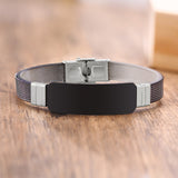 Father's Day-Men's "Best Dad Ever" Stainless Steel Bracelet