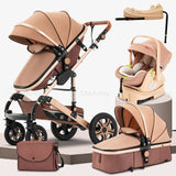 5 In I Luxury Baby Stroller with Carriage and Car Seat Travel System