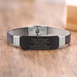 Father's Day-Men's "Best Dad Ever" Stainless Steel Bracelet