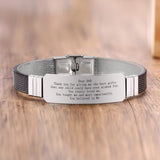 Father's Day-Men's "Best Dad Ever" Stainless Steel Bracelet