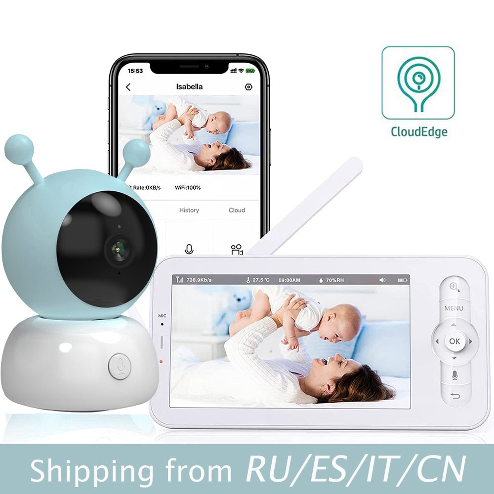 Wireless Baby Monitor and Security Video Camera with Voice Capability, Night Vision and Vital Health Detection