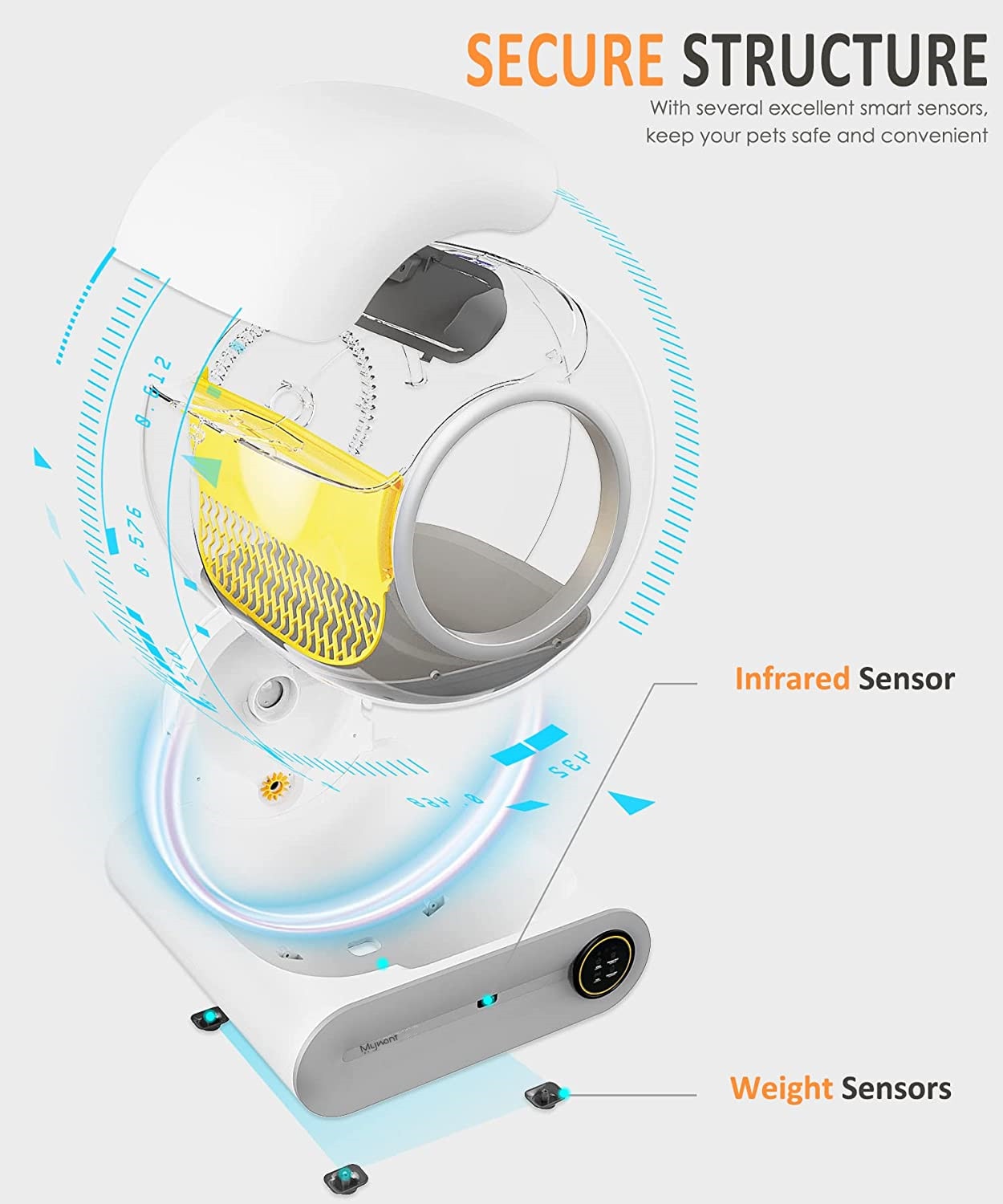 Smart, Self-Cleaning, Automatic Cat Litter Box. App Controlled