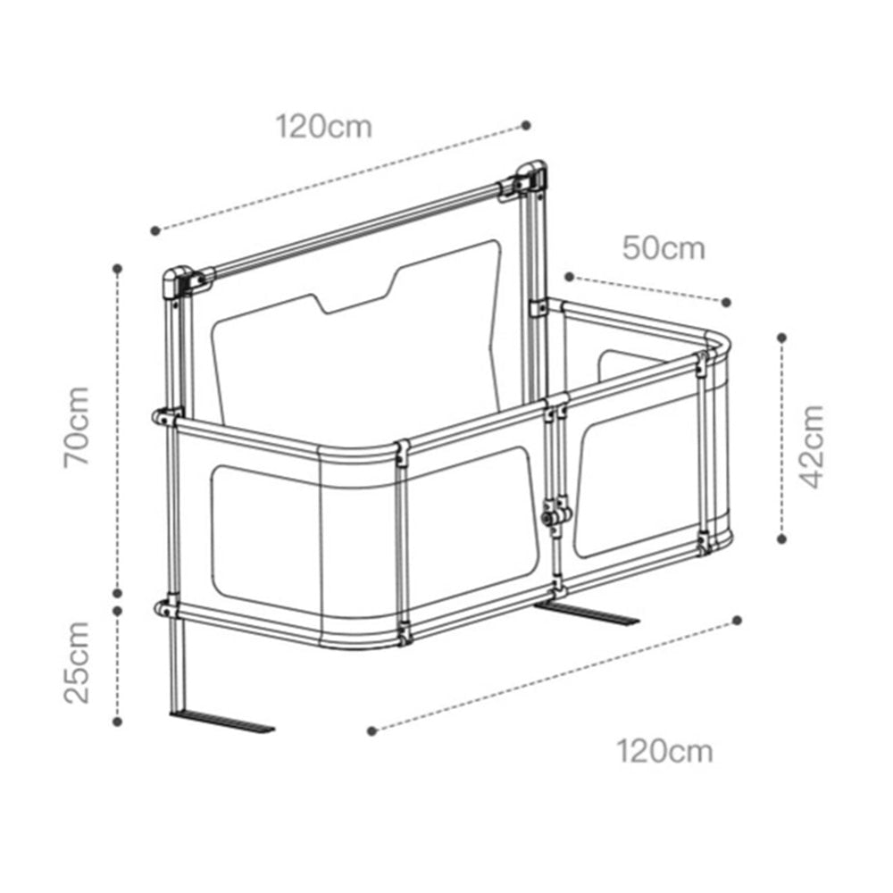 Lightweight and Easy to Install Baby Bedside Crib