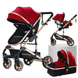 5 In I Luxury Baby Stroller with Carriage and Car Seat Travel System