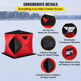 Windproof and Waterproof Ice Fishing and Camping Tent