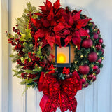 Christmas-Gorgeous Red Christmas Wreath/Decorations