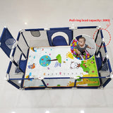 Children's Indoor Playpen with Basketball Frame