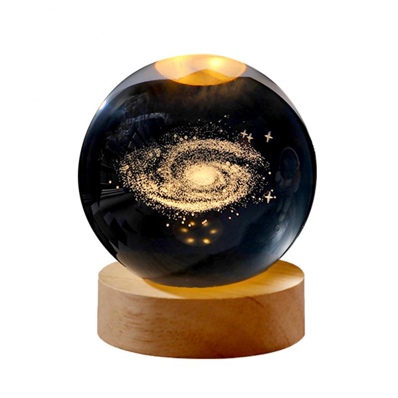 Christmas/Birthday Gift-3D Glowing Planetary Crystal Ball/Globe