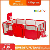 Children's Indoor Playpen with Basketball Frame