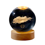 Christmas/Birthday Gift-3D Glowing Planetary Crystal Ball/Globe