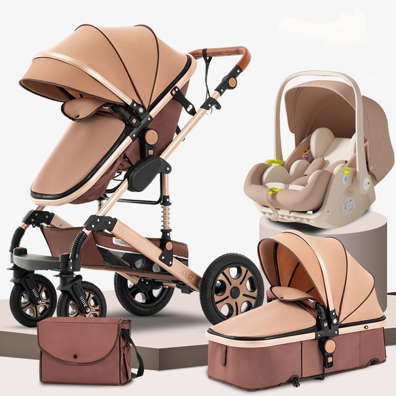 5 In I Luxury Baby Stroller with Carriage and Car Seat Travel System