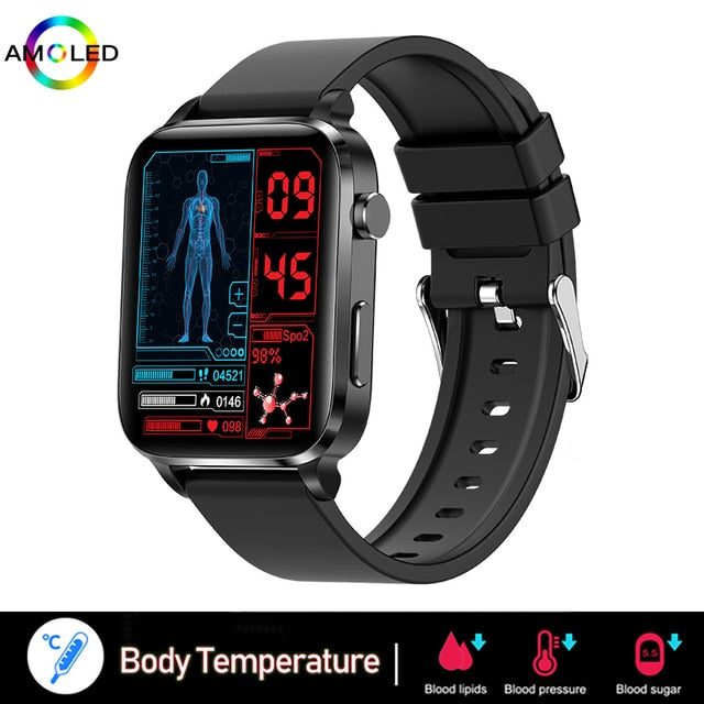 Smartwatch-Health Tracker-Vital Health Funtions and Readings such as Blood Sugar, Blood Pressure, Heart Rate, Body Temp